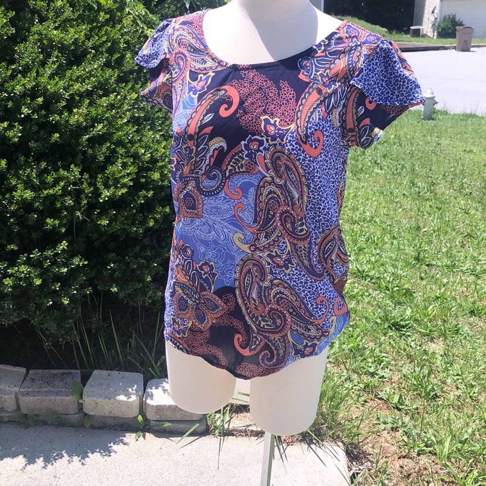 Paisley top 100% polyester